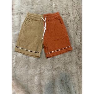 Don’t Sleep Mens two-tone corduroy shorts small